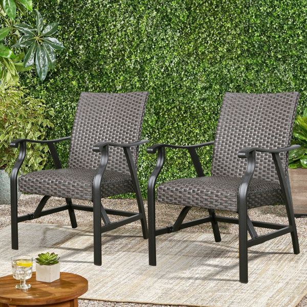 Arlmont & Co. Montasir Patio Dining Armchair | Wayfair