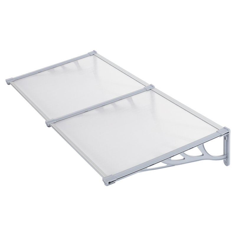 Chasan 1.9m W x 0.9m D Door Canopy, Grey