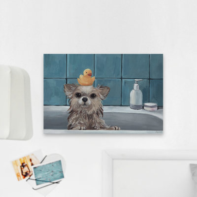 Where's My Rubber Duck - Wrapped Canvas Painting
