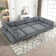 Hegarty U-Shaped Sectional Sofa With 2 Ottomans