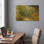 «Lilac Bush» par Vincent Van Gogh, art mural en métal doré, 24 po x 16 po-889712851