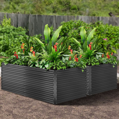 Lit de jardin surélevé en métal pour l'extérieur (ensemble de 2)