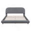 Lit plateforme tapissier, structure solide et design élégant en forme de courbe-483917226-483917224