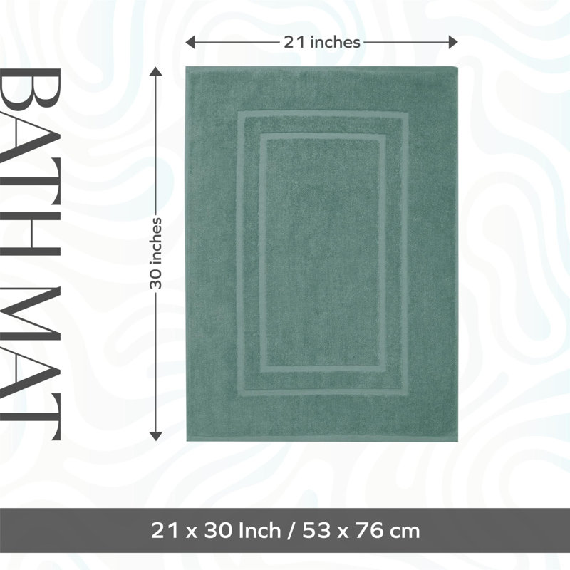  Tapis de bain 100% coton 850 g / m² super doux, très absorbant et à séchage rapide - pas un tapis de salle de bain