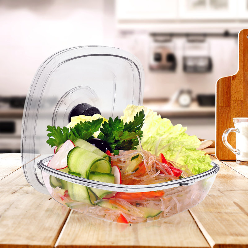 NutriChef Kitchen Air Vacuum Seal Container, 3.31" H x 7.87" W x 7.63" D