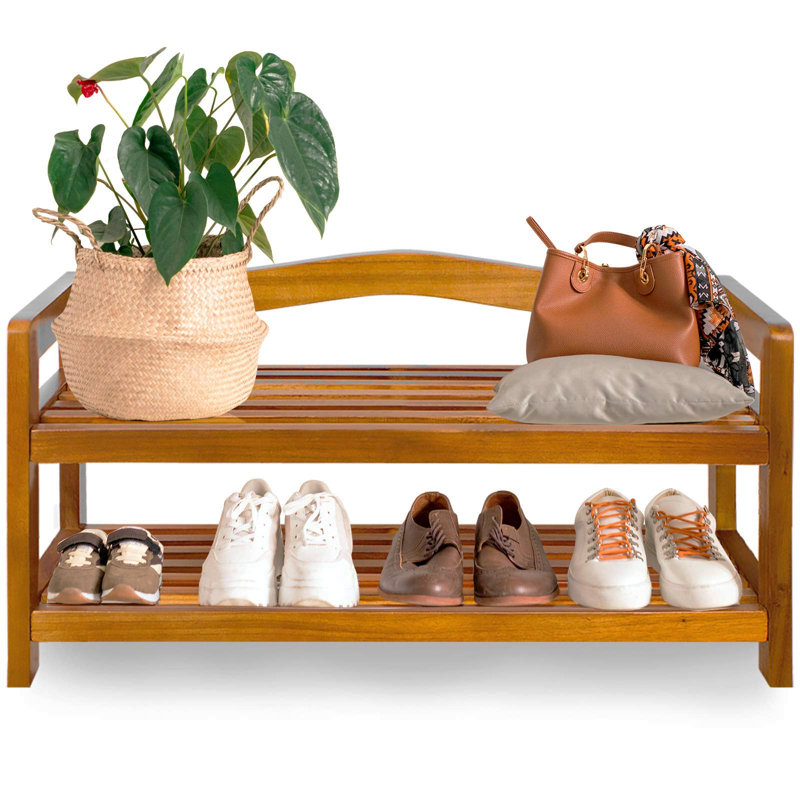Solid Wood Storage Bench