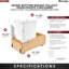 Rev-A-Shelf Poubelle (s) escamotable (s), érable -101081089