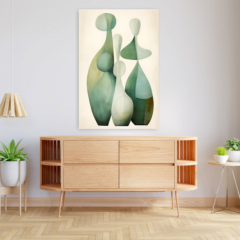 Art contemporain abstrait géométrique, H 48 po x l 32 po