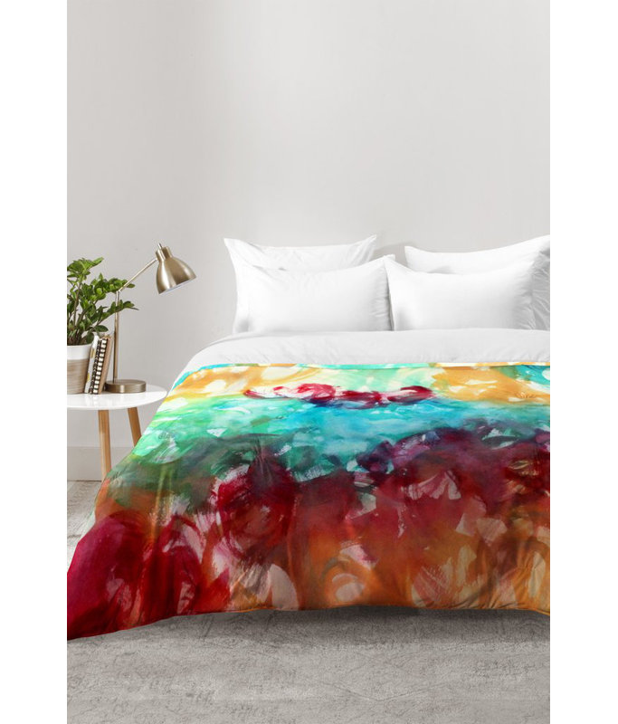Laura Trevey Modern & Contemporary Polyester Abstract Comforter, King Comforter + 2 King Shams