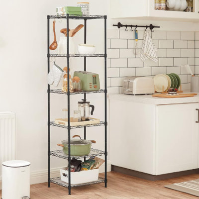 40cm W Metal Height -Adjustable Shelving Unit