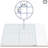 Scribbledo 10 Pack Dry Erase Graph Whiteboard 11"x14"