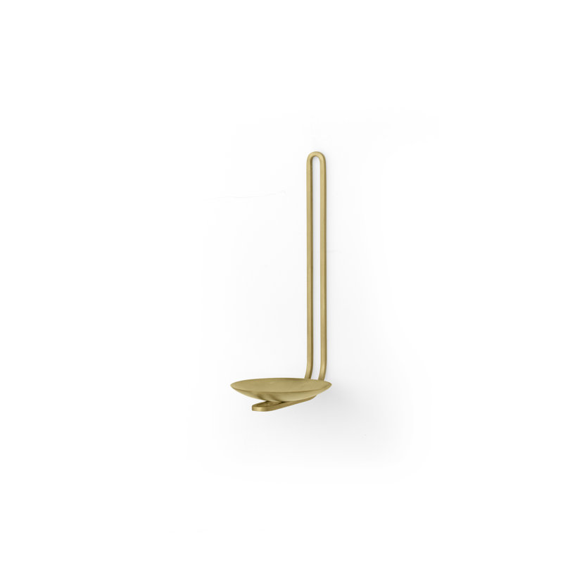 Clip Wall Sconce, 7.8" H x 3.9" W x 4.7" D, Brass