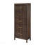Commode 5 tiroirs de style moderne en bois de noyer-1868099605