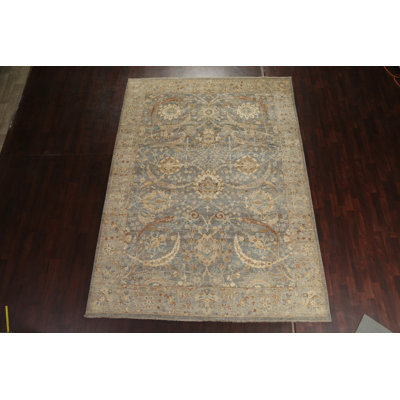 Tapis oriental en laine à motif végétal à motif floral McGray noué à la main