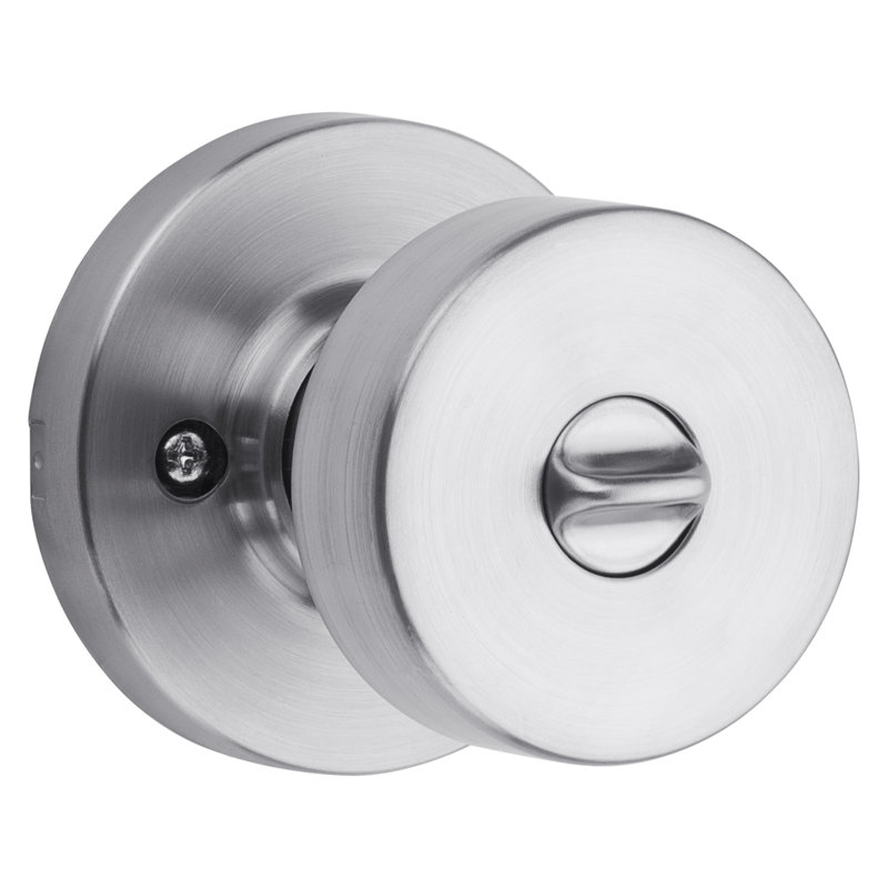 Pismo Keyed Entry Knob featuring SmartKey Security, Satin Chrome