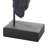 Cleaster Resin Horse Decorative Black Sculpture with Black Rectangular Base
