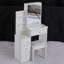 Petit meuble-lavabo 29,2 po avec tabouret de chevet et tabouret rembourré-589320884