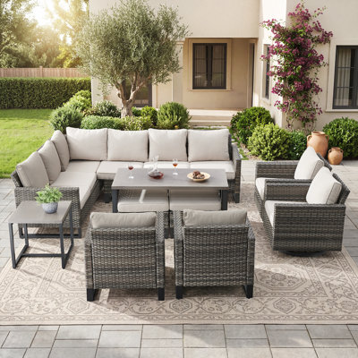 8 - Person Patio Conversation Set with Cushions