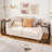 28.5"Tall Foldable C-Shaped End Table , Sofa Side Table,Folding TV Tray-1610139630