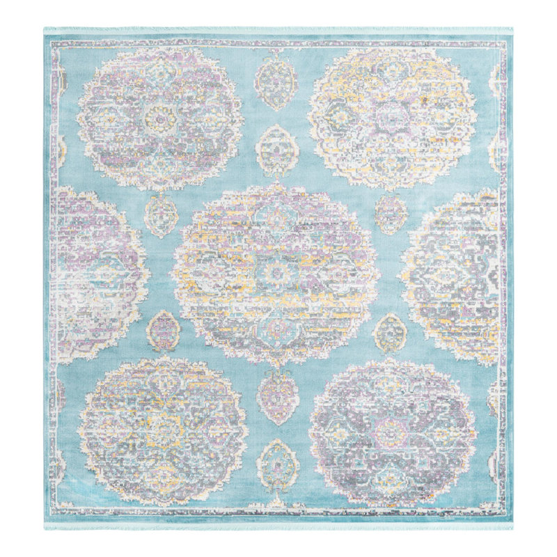 Paragon Floral Indoor Rug, Square 8'2"