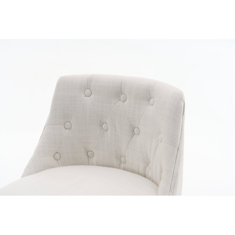 Ensemble de 2 tabourets pivotants, Blanc