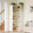 8-tier Corner Bookshelf With Detachable Shelves