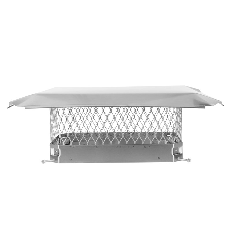 Bouchon de cheminée coulissant en acier Gussie, 12 po x 16 po