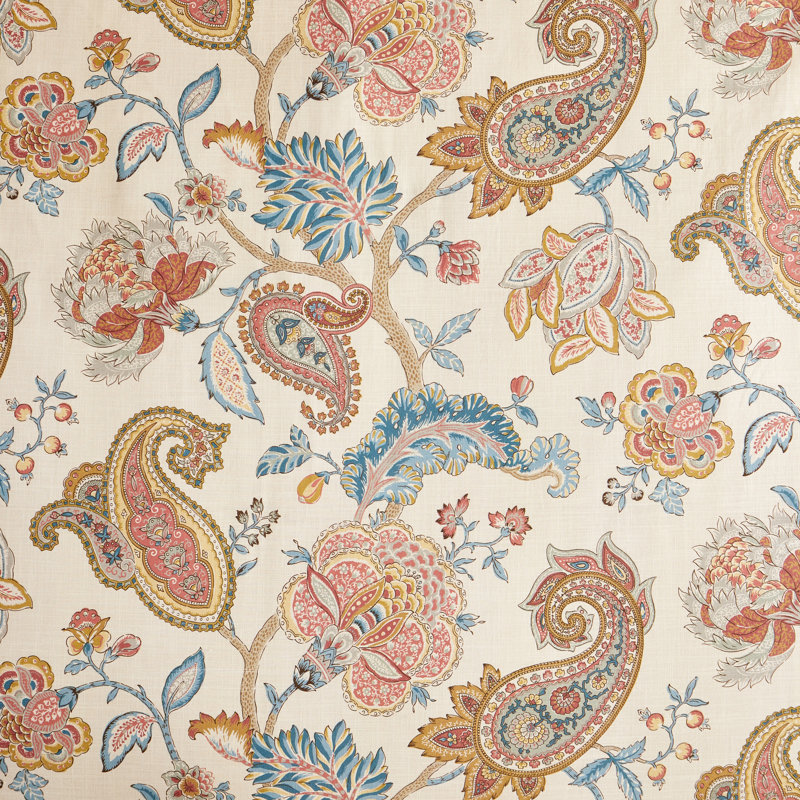 Fleur Floral Lined Tailored Valance