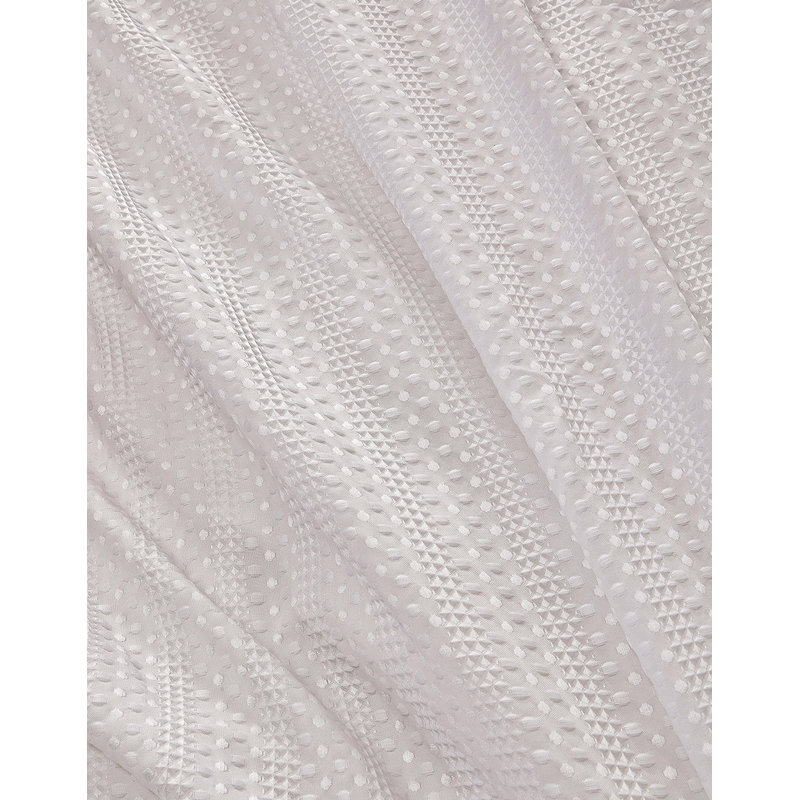 Polyester White Jacquard Duvet Cover, Full Duvet Cover + 2 Standard Pillowcases