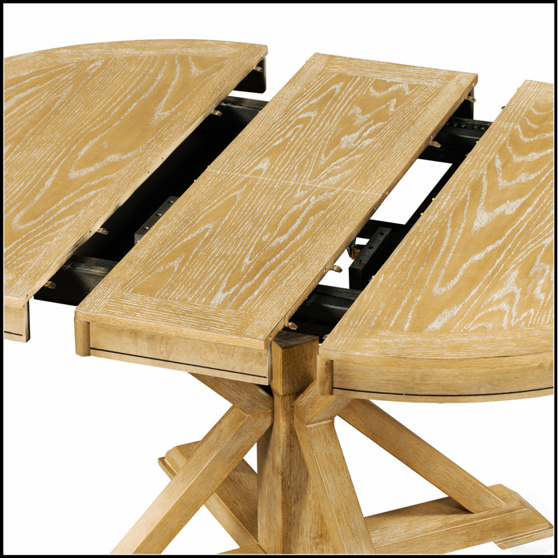 Ensemble de table de salle à manger extensible avec quatre chaises rembourrées pour des repas familiaux polyvalents et des réceptions élégantes