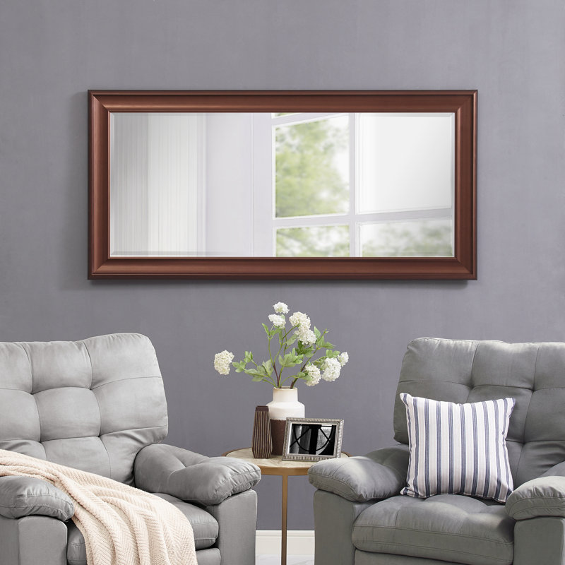 Miroir pleine grandeur Chappell 66 po x 32 po, Bronze huilé