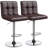 Chandresh Swivel Upholstered Adjustable Height Counter Stool with Metal Frame-1903898821