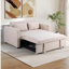 Futon-lit en lin 55,5 "avec coussin décoratif-740789175