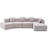 Boneless Modern Minimalist L-Shape Couch, Modular Sofa, Couch With Chaise-1844226351