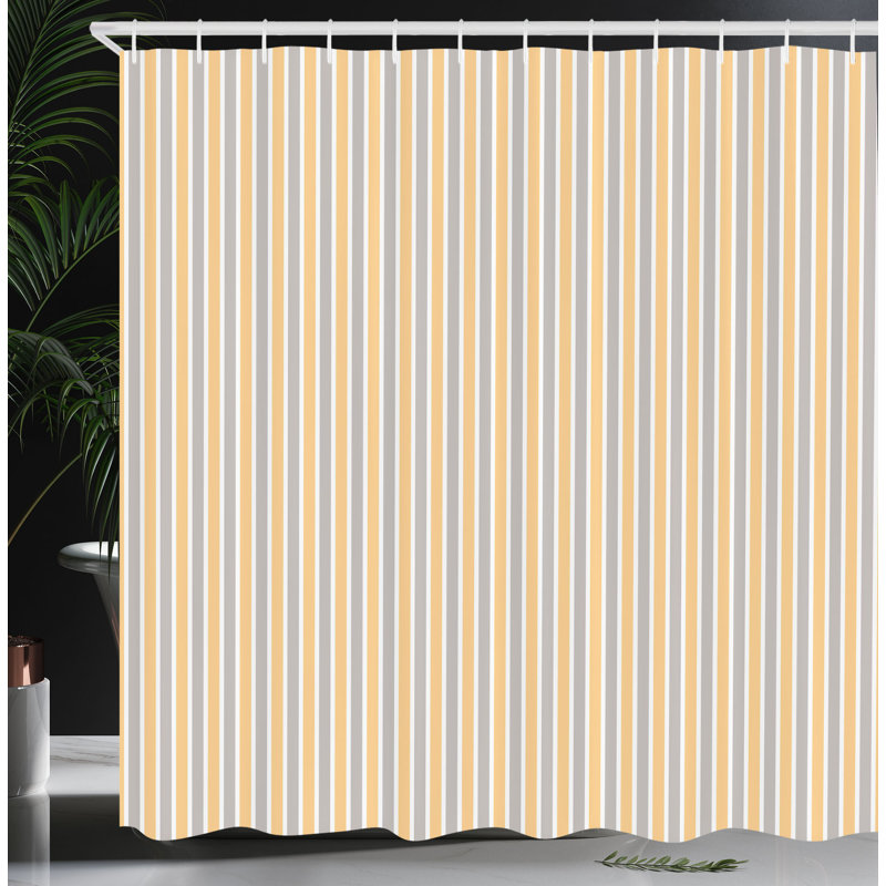 Shower Curtain with Hooks Included, 70"H x 69"W