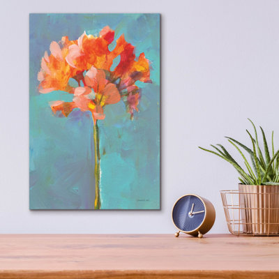 «Modern Floral 1» par Danhui Nai, art mural en verre acrylique