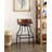 Modern Brown 29-34.5 Inch Adjustable Height Swivel Barstool-1601625587