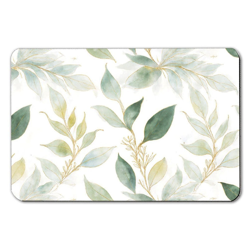 Tapis pour salle de bain Fresh Eucalyptus Leaf, 36 x 24