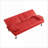 Sofas, 67-Inch Multifunctional Folding Sofa Bed with Coffee Table for Small Spaces | Crimson Red | PVC