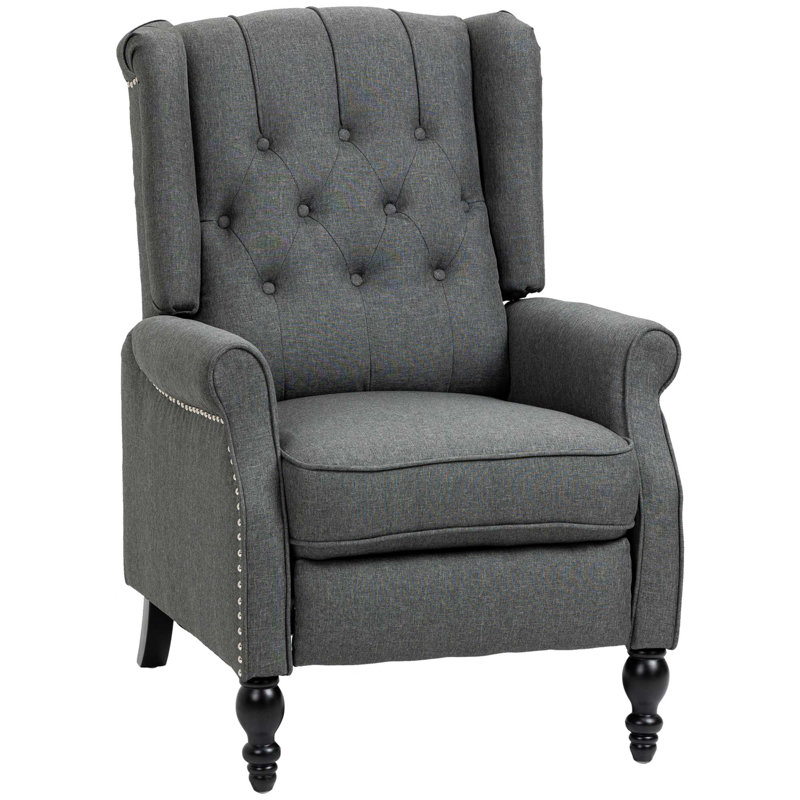 Fauteuil inclinable manuel standard Ashlye, Polyester gris foncé
