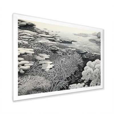 Scènes marines grises sur toile