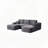 Cloud Sectional Sofa U Shape Chaise Side Pockets Modular Deep Seating No Assembly