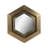 20x20" Warwin Silver Clad Hexagon Mirror-1605096465