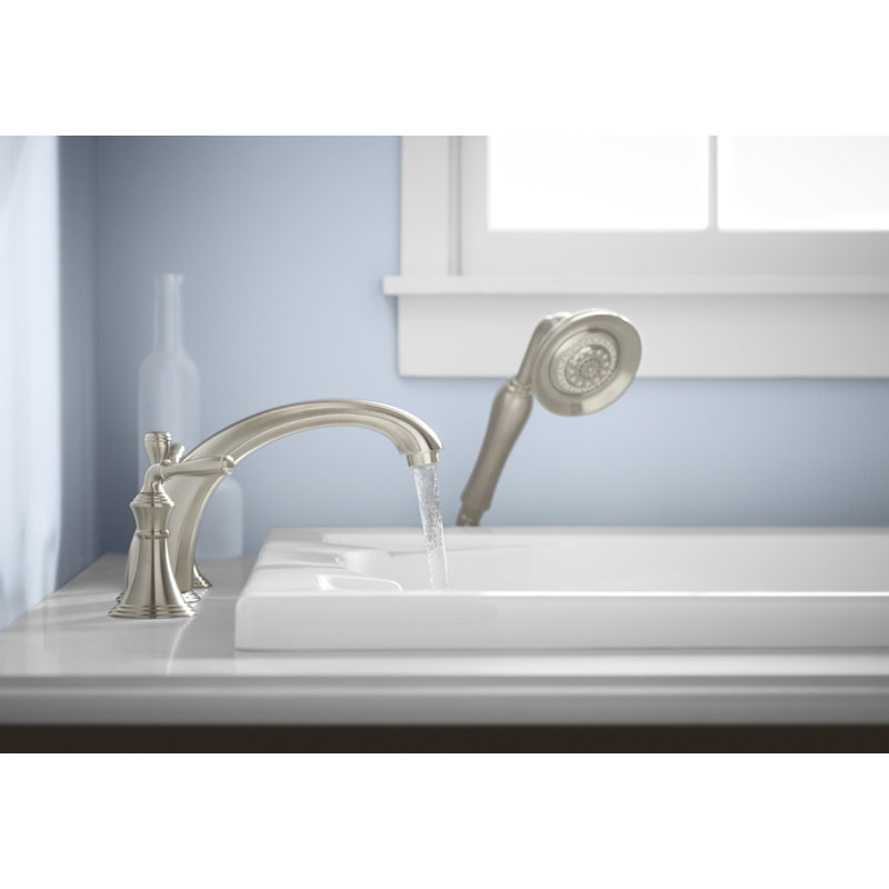Support de douche à main Bancroft, Laiton moderne brossé