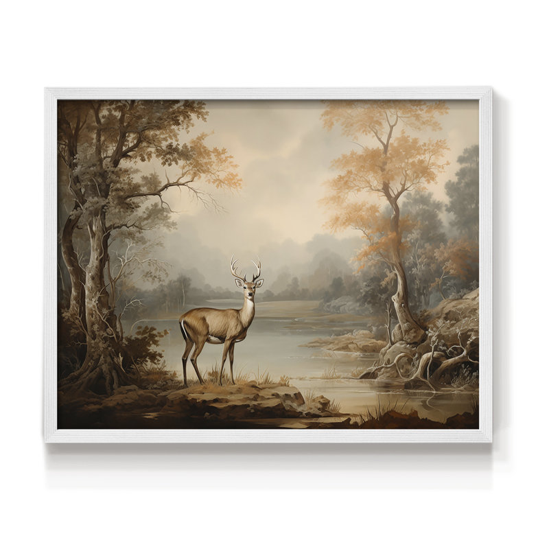 Faune, série XXIV, reproduction encadrée, H 22 po x l 28 po, Blanc