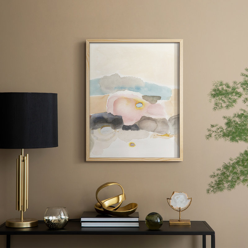 Desert Canyon I, reproduction encadrée - bois massif, H 15 po x l 12 po