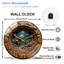 Horloge murale unique en verre 12 po Mining Machines