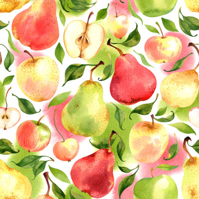 Apples And Pears by Achtung_ein - Wrapped Canvas Print