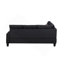 Canapé modulaire 6 pièces, noir-1900565424