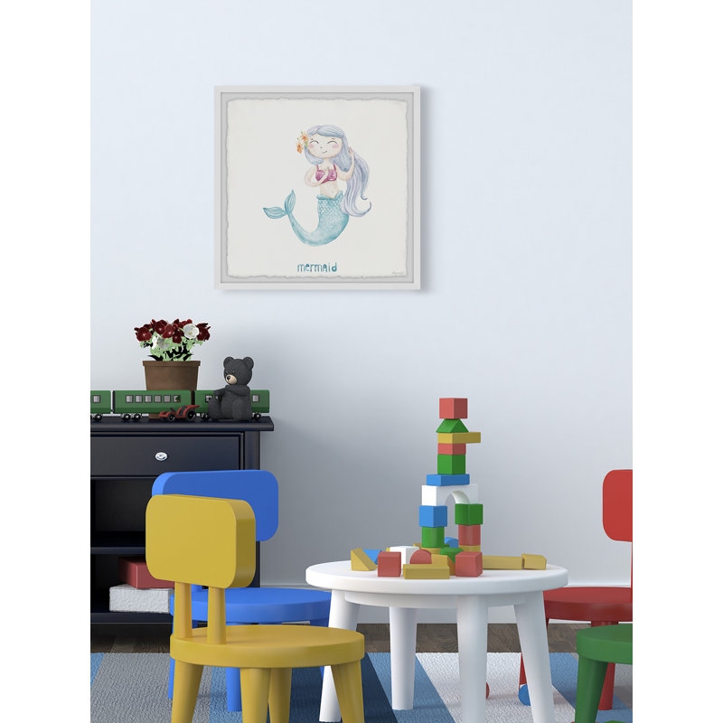 «Kandra Little Mermaid», reproduction encadrée, H 18 po x l 18 po x P 1,5 po